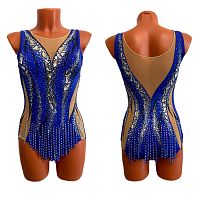 Купальник для худож. Гимнастики р.40 рост 152-158 артикул 10401 васильковый