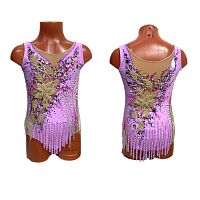 Купальник для худож. Гимнастики р.34 рост 134-140 артикул 10415 светло сиреневый 